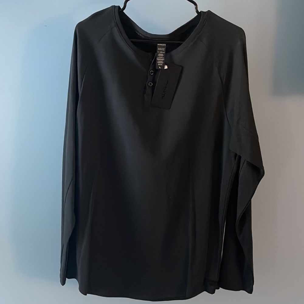 Alphalete mens Lux Henley deep woods